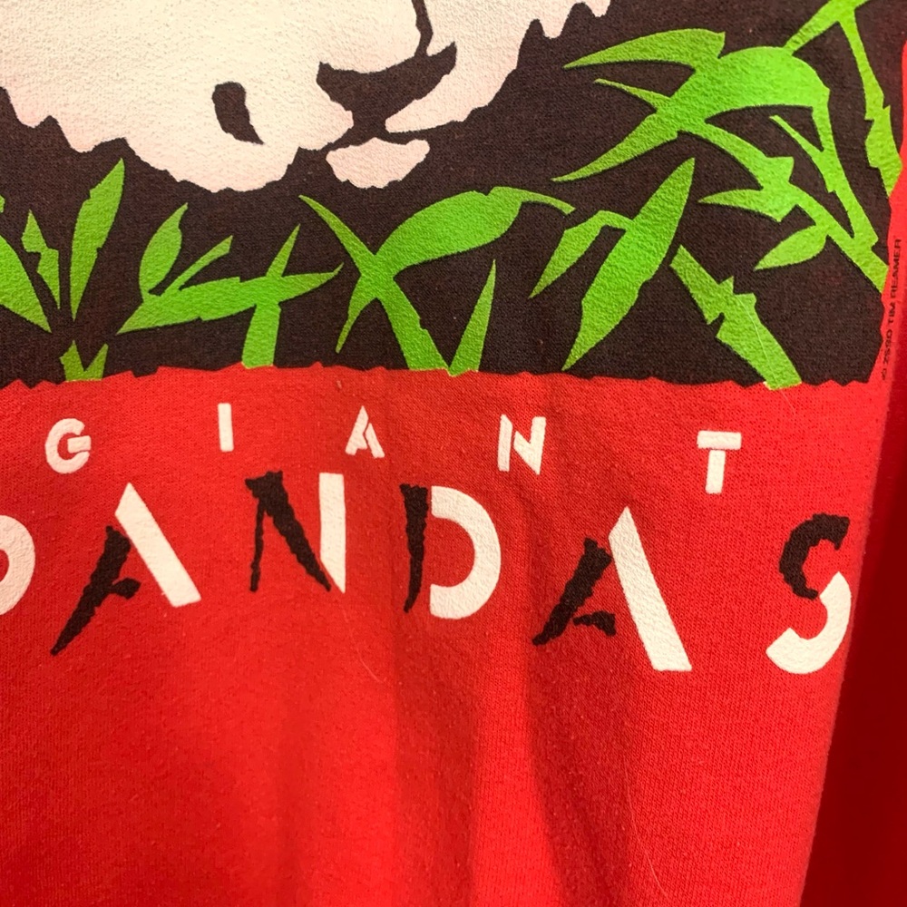 Vintage San Diego Zoo Giant Pandas Pullover Sweatshirt XL - Picture 4 of 12